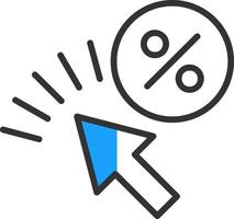 Click Through Rate Vector Icon Design