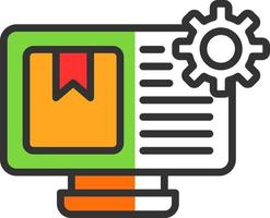 Content Management System Vector Icon Design