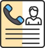 Contacting Candidates Vector Icon Design