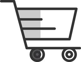 diseño de icono de vector de carrito de compras