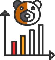 Bear Market Vector Icon Design