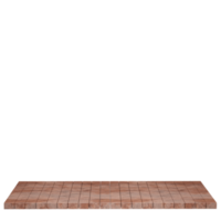 trä- tabell, trä tabell topp främre se 3d framställa isolerat png