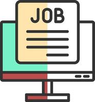 Job Vacancy Vector Icon Design