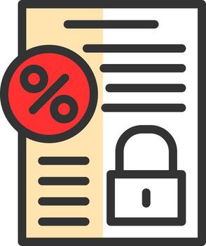 Fixed Interest Vector Icon Design