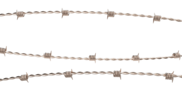 The barbed wire png image 3d rendering