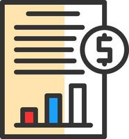 Cash Flow Statement Vector Icon Design