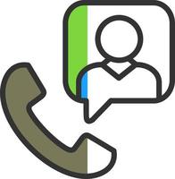 Cold Calling Vector Icon Design