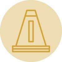 Traffic Cone Vector Icon Design