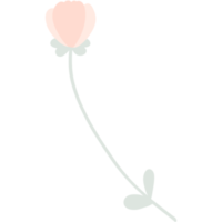 flor pastel rabisco png