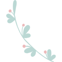 Blume Pastell- Gekritzel png