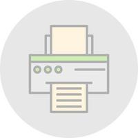 Printer Vector Icon Design