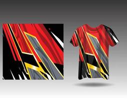 Tshirt sports design for racing  jersey  cycling  football  gaming vector