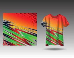 Tshirt sports design for racing  jersey  cycling  football  gaming vector