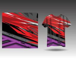 Tshirt sports design for racing  jersey  cycling  football  gaming vector