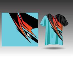 Tshirt sports design for racing  jersey  cycling  football  gaming vector