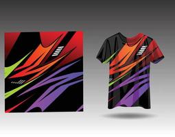 Tshirt sports design for racing  jersey  cycling  football  gaming vector