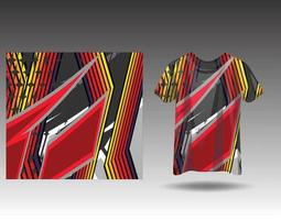 Tshirt sports design for racing  jersey  cycling  football  gaming vector