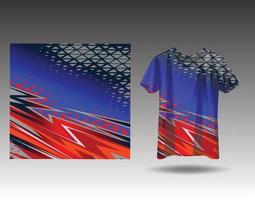 Tshirt sports design for racing  jersey  cycling  football  gaming vector