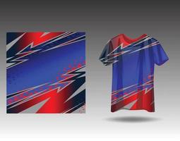 Tshirt sports design for racing  jersey  cycling  football  gaming vector