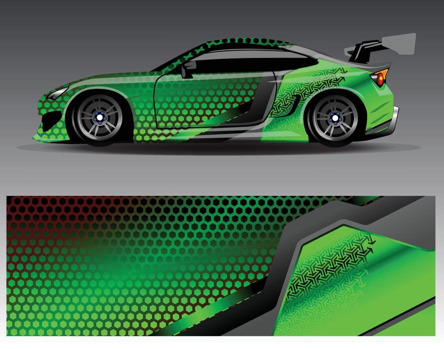 Car Wrap Green Vector Art, Icons, and Graphics for Free Download