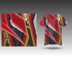 Tshirt sports design for racing  jersey  cycling  football  gaming vector