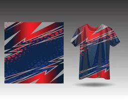 Tshirt sports design for racing  jersey  cycling  football  gaming vector