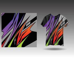 Tshirt sports design for racing  jersey  cycling  football  gaming vector