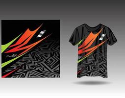 Tshirt sports design for racing  jersey  cycling  football  gaming vector