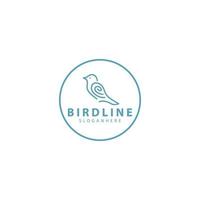 Bird line creative design logo template inspiration vector