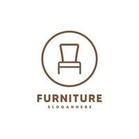 Furniture logo design template icon vector illustration