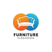 Furniture logo design template icon vector illustration