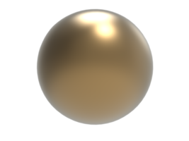 realistisch Bronze- Ball. png