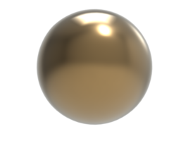 realistico bronzo sfera. png