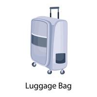 Trendy Luggage Bag vector