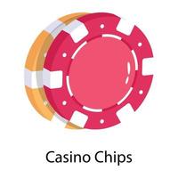 Trendy Casino Chips vector