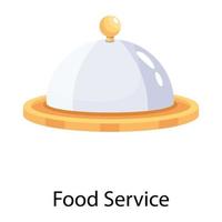 Trendy Food Service vector