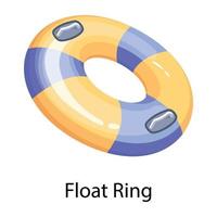 Trendy Float Ring vector