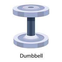 Trendy Dumbbell Concepts vector