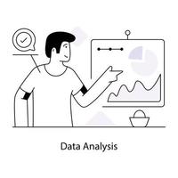 análisis de datos de moda vector