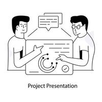 Trendy Project Presentation vector