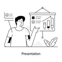 Trendy Presentation Concepts vector