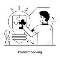 Trendy Problem Solving vector
