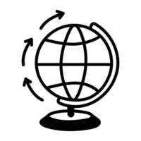 Trendy Globe Model vector