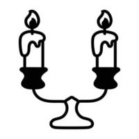 Trendy Candleholder Concepts vector