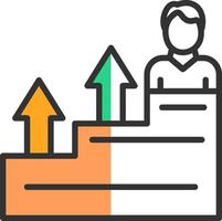 Career Growth Vector Icon Design