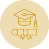 diseño de icono de vector de toga de graduación