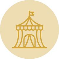 Circus Tent Vector Icon Design