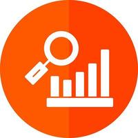 Bar Chart Research Vector Icon Design