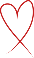 heart design illustration isolated on transparent background png