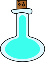 potion bottle design illustration isolated on transparent background png